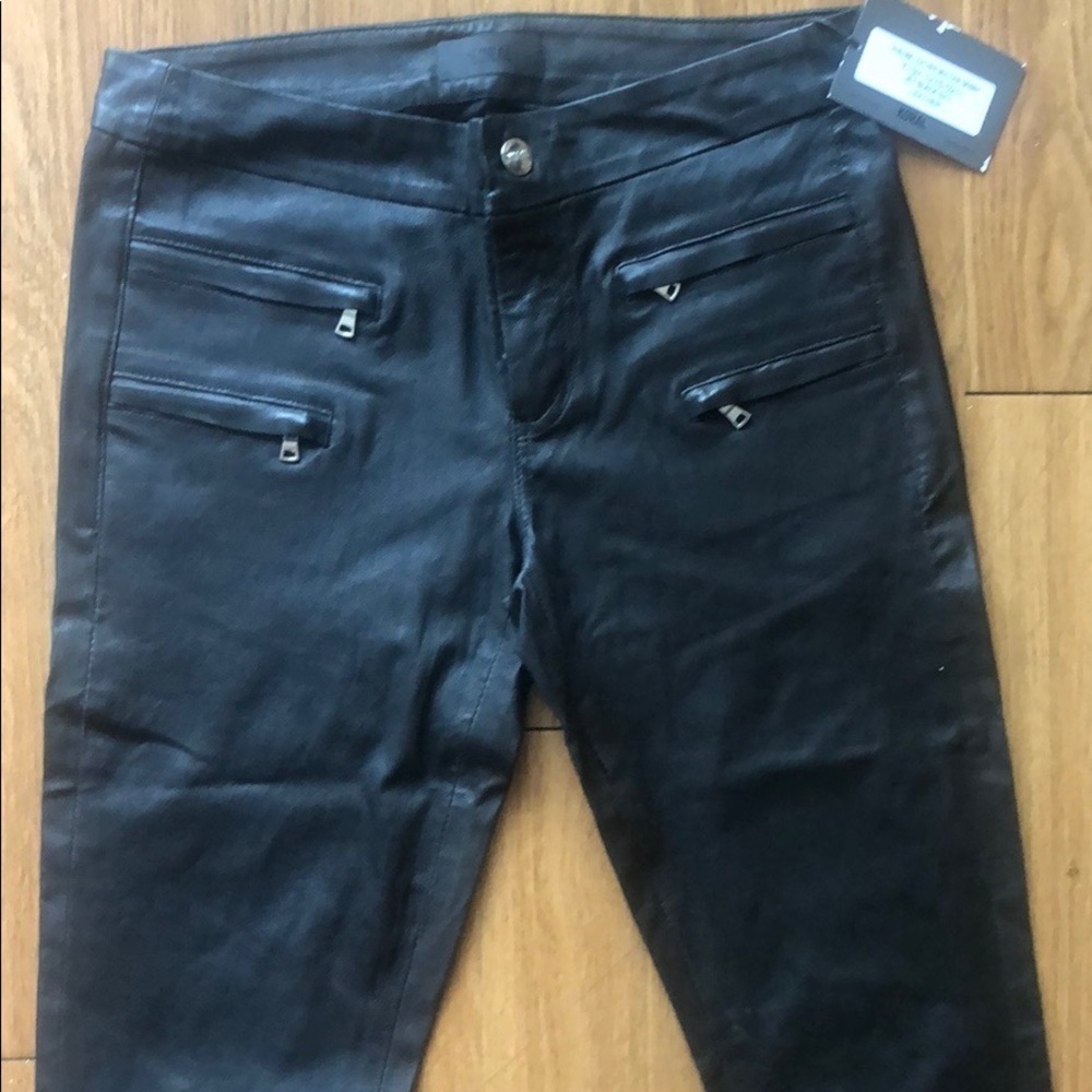 Koral Skinny Black Leather Pants​​​​​​​​​​​​